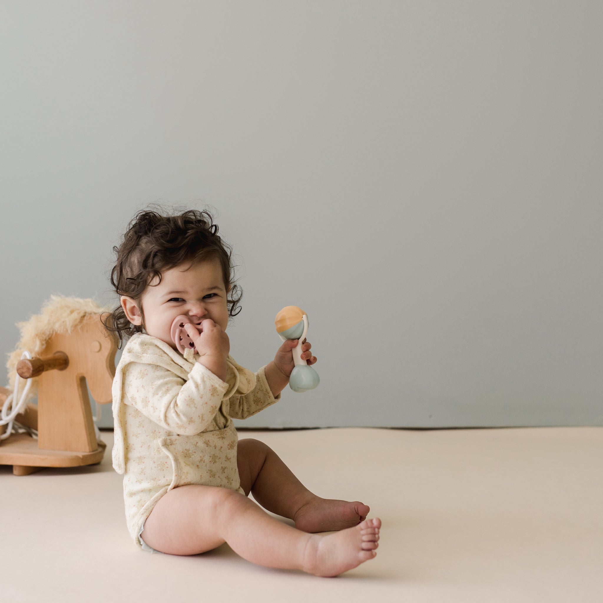 Terry Front flap Onesie | Flora