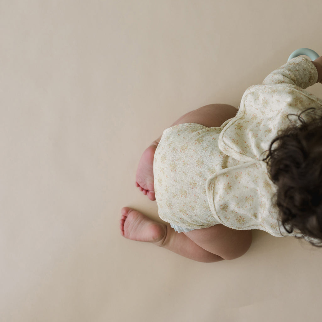 Terry Front flap Onesie | Flora