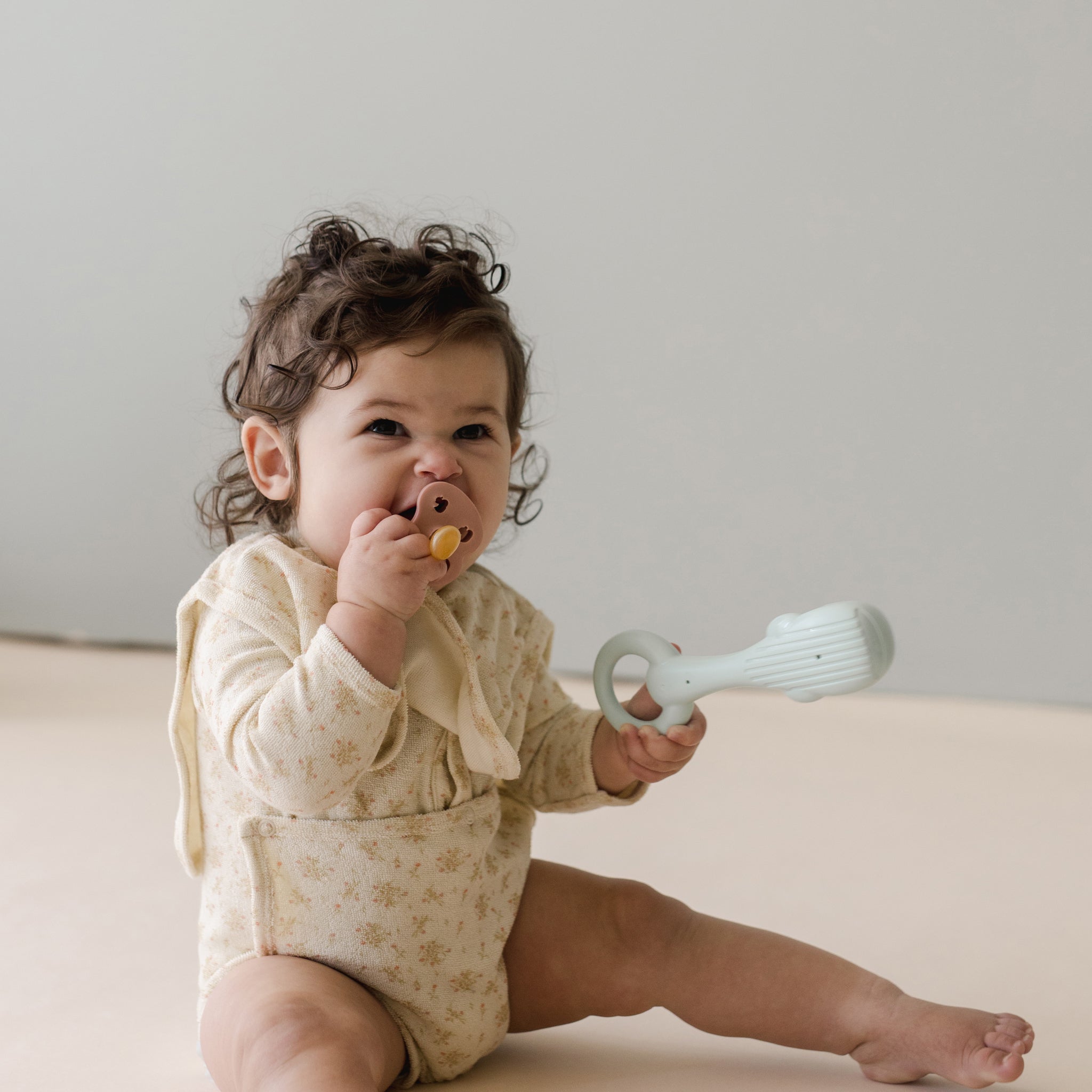 Terry Front flap Onesie | Flora