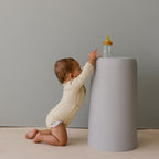 Cotton Front flap Onesie | Buttercream