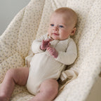 Cotton Front flap Onesie | Natural