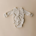 Cotton Front flap Onesie | Natural