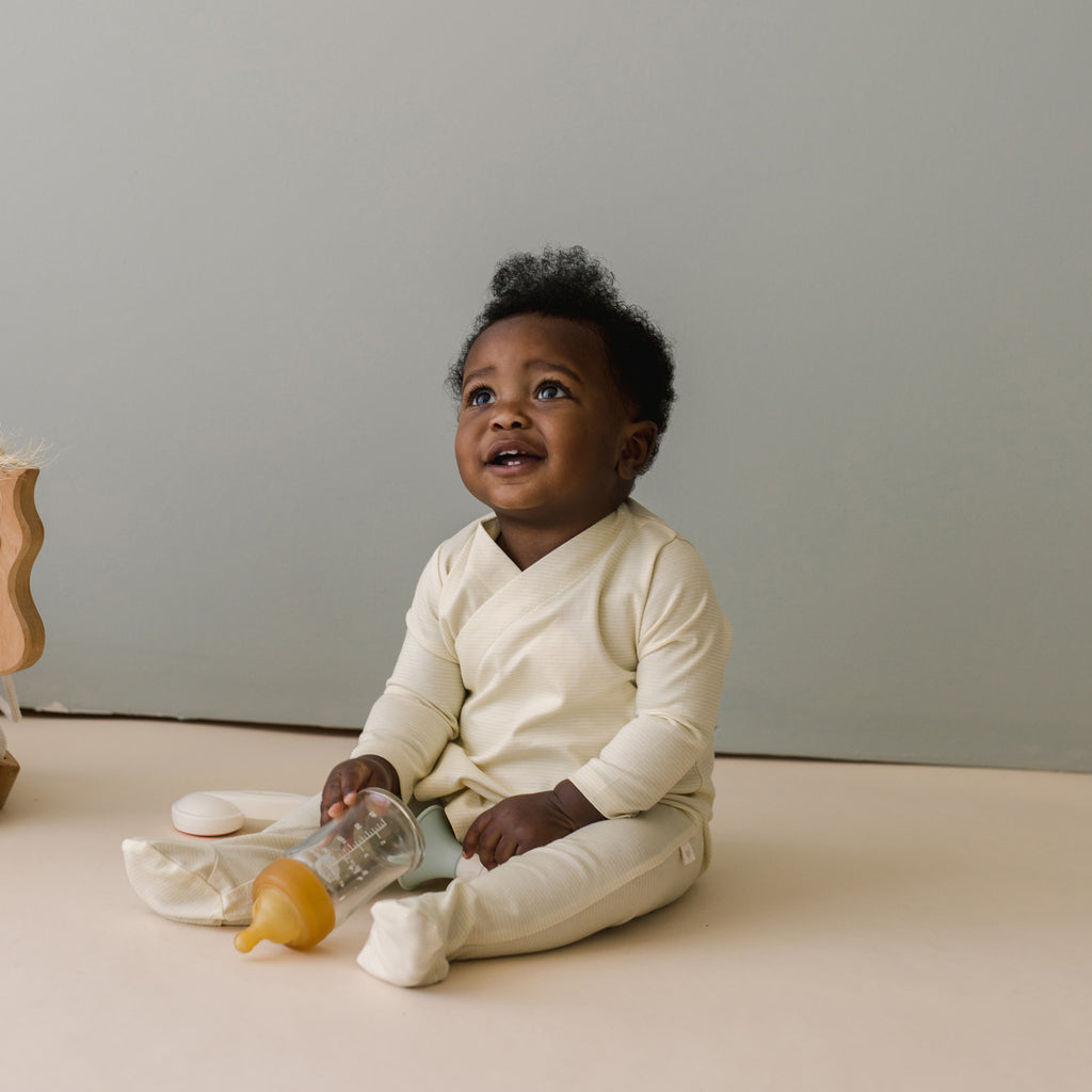 Cotton Footed Kimono  | Natural