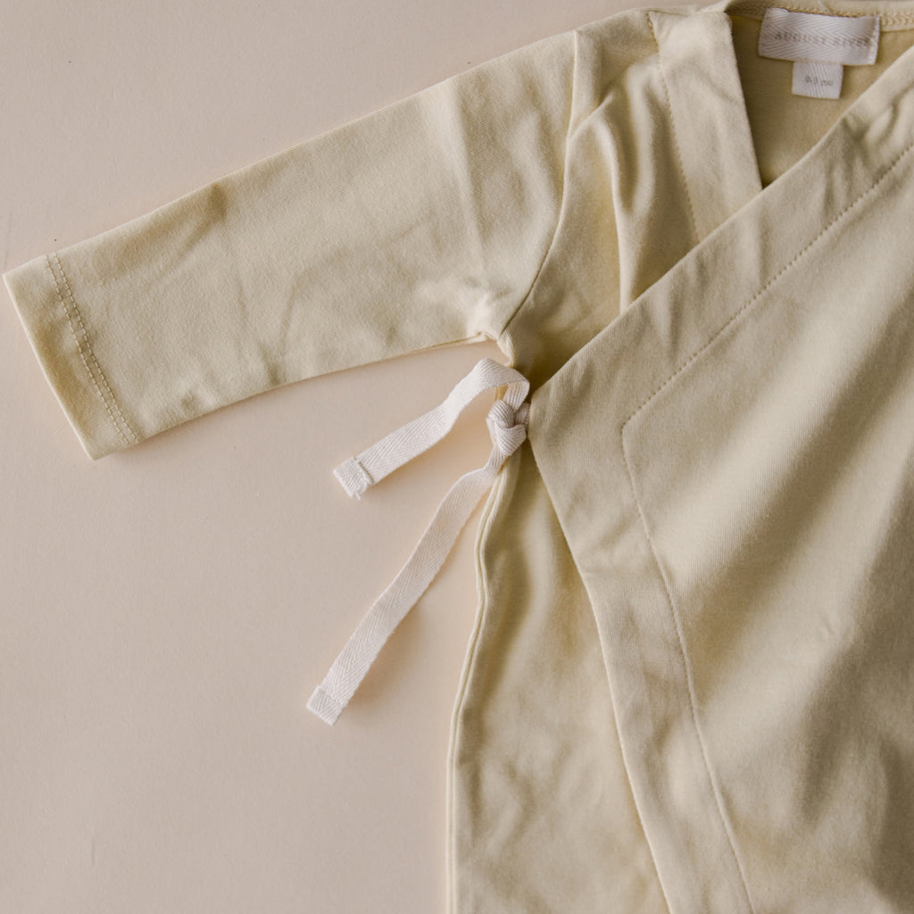 Cotton Footed Kimono  | Buttercream