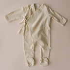 Cotton Footed Kimono  | Buttercream