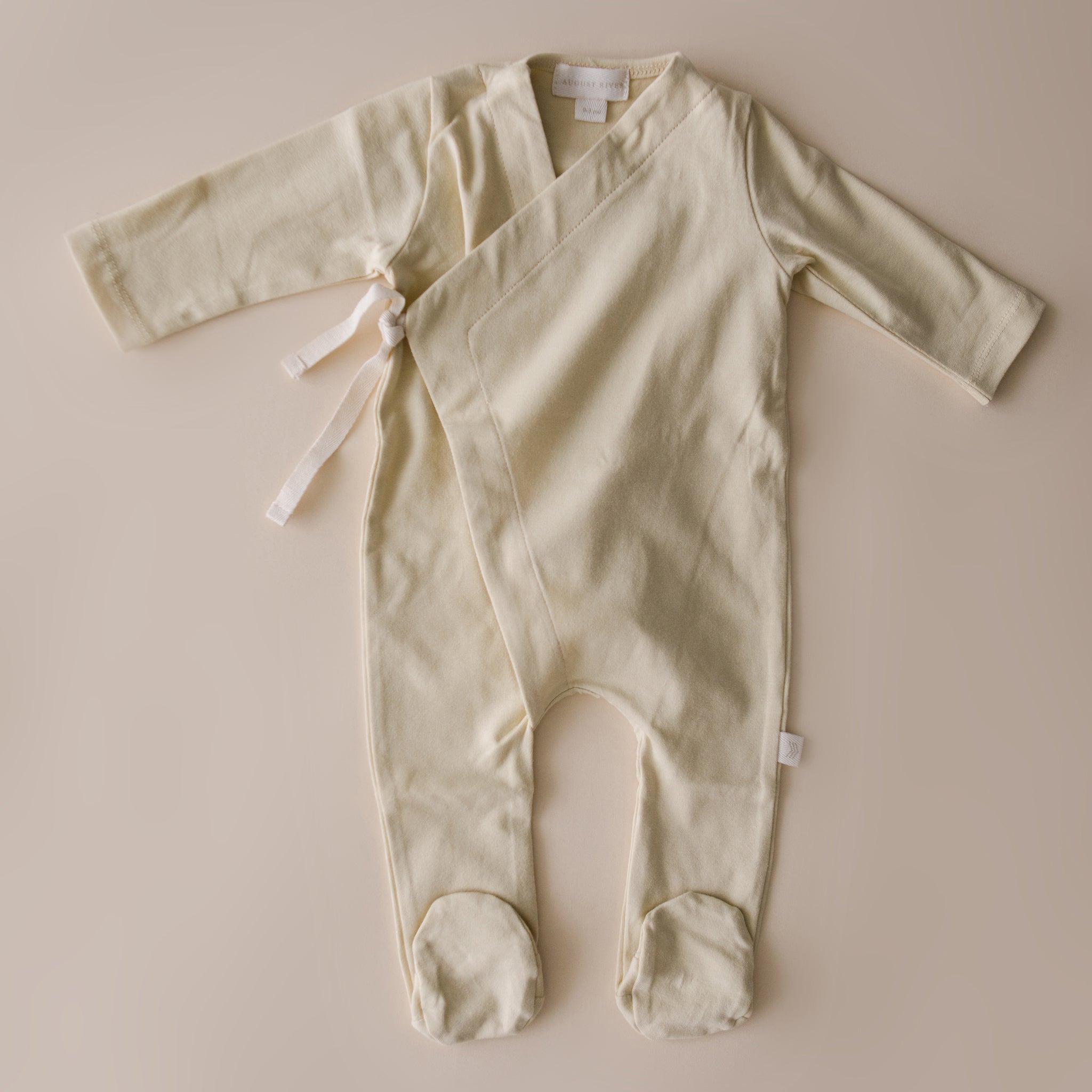 Cotton Footed Kimono  | Buttercream