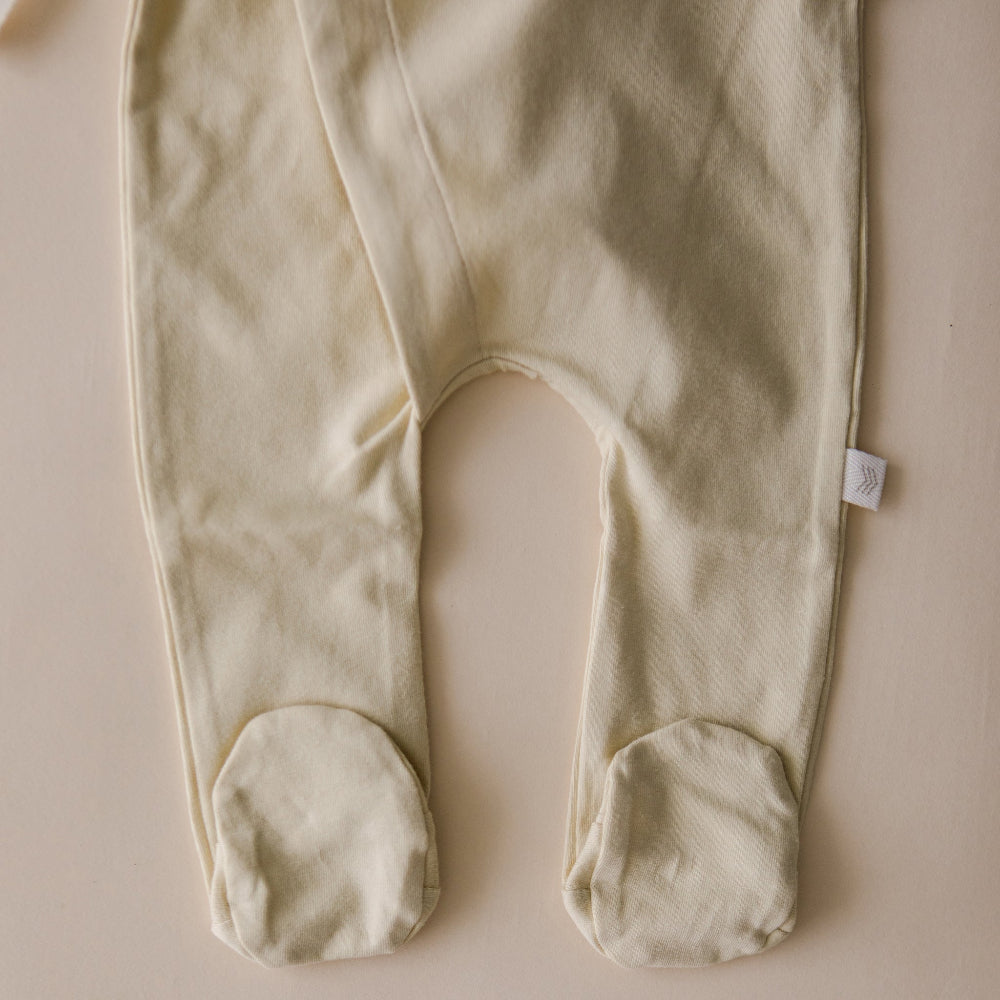 Cotton Footed Kimono  | Buttercream