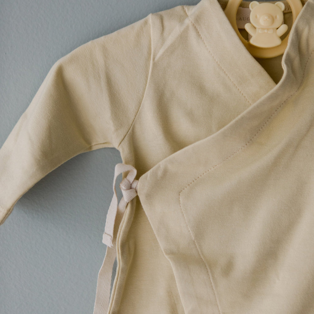 Cotton Footed Kimono  | Buttercream