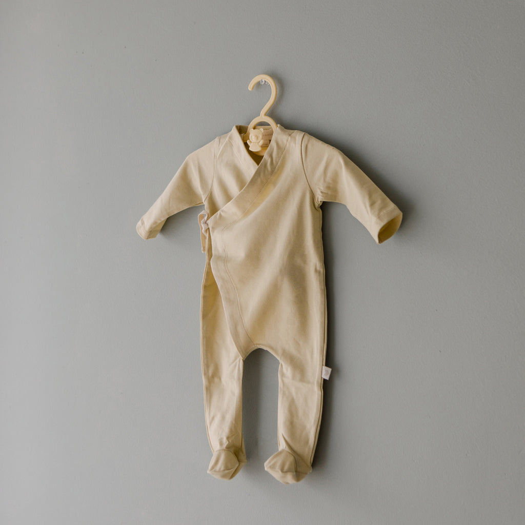 Cotton Footed Kimono  | Buttercream