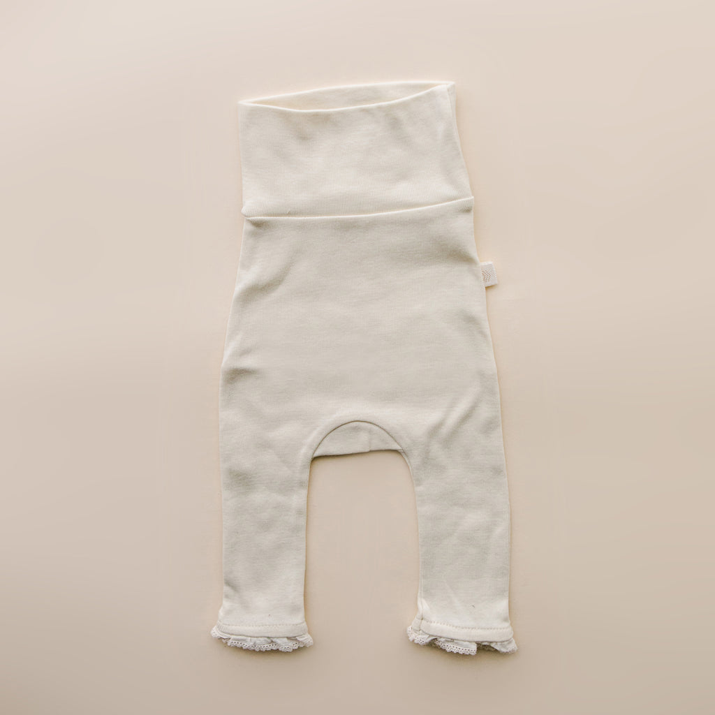 Lace High Belly Pant | Natural