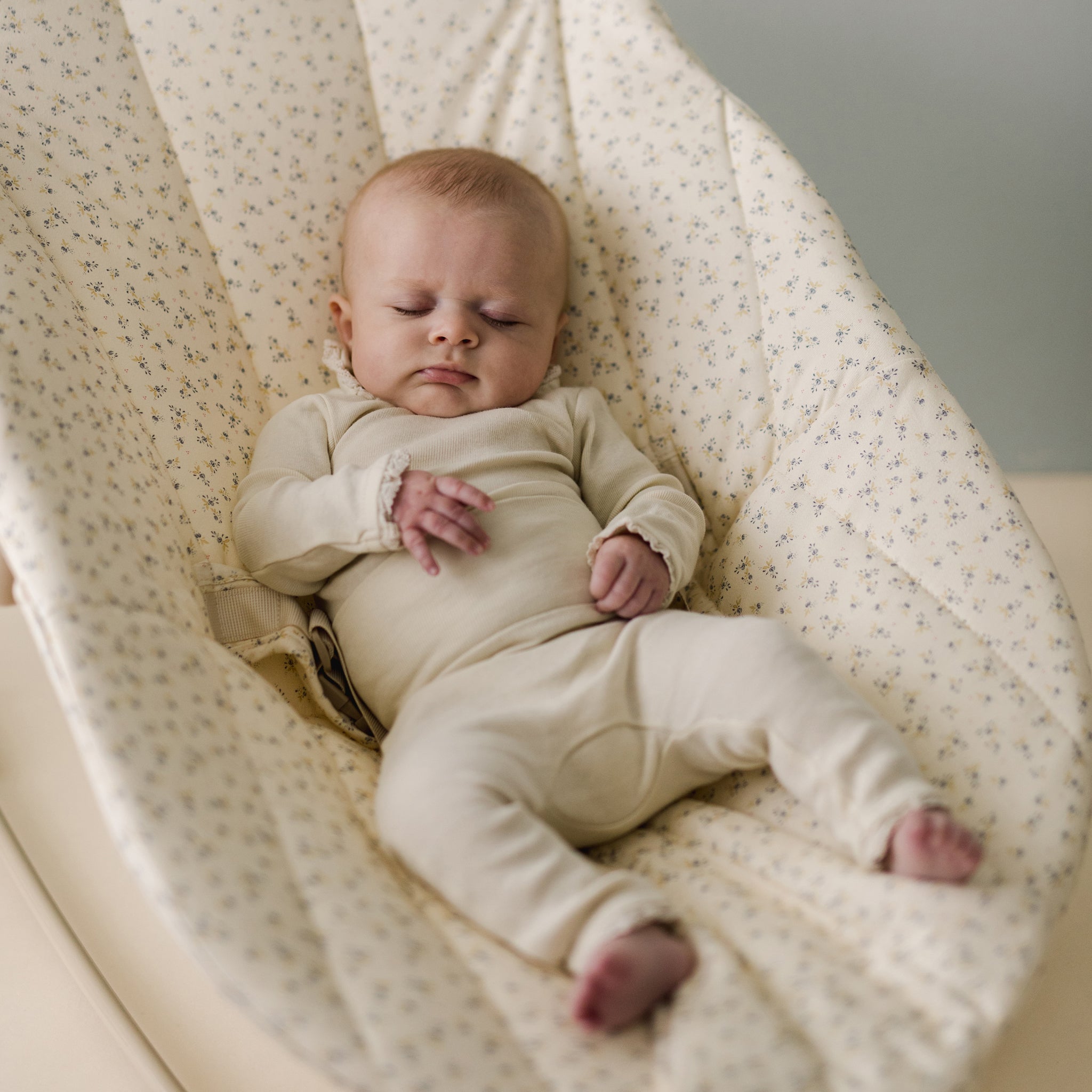 Lace Edge Onesie | Natural
