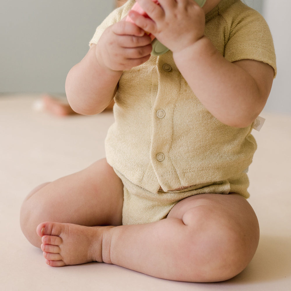 Snap Button Bloomer | Buttercream