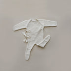 Knit Footed Jumpsuit | Natural