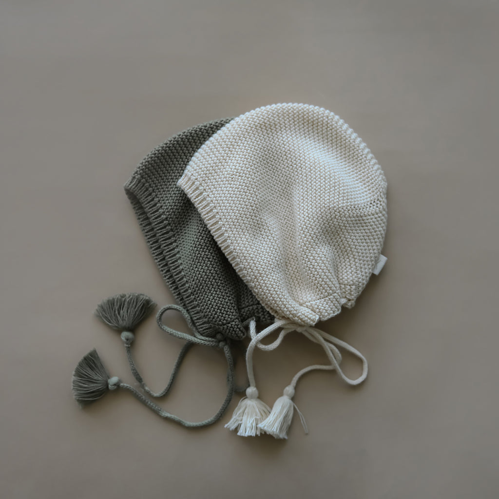 Knit Bonnet | Olive