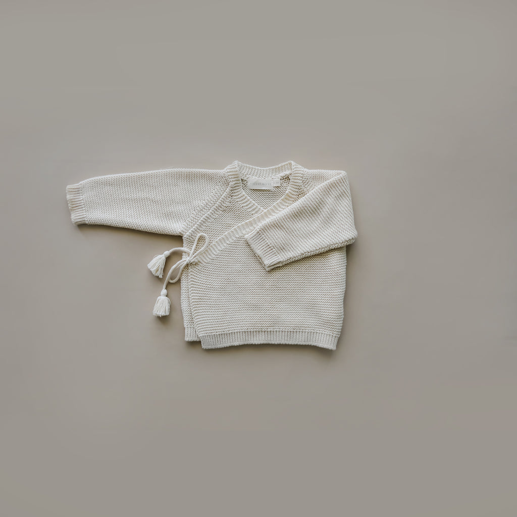 Knit Wrap Top | Natural