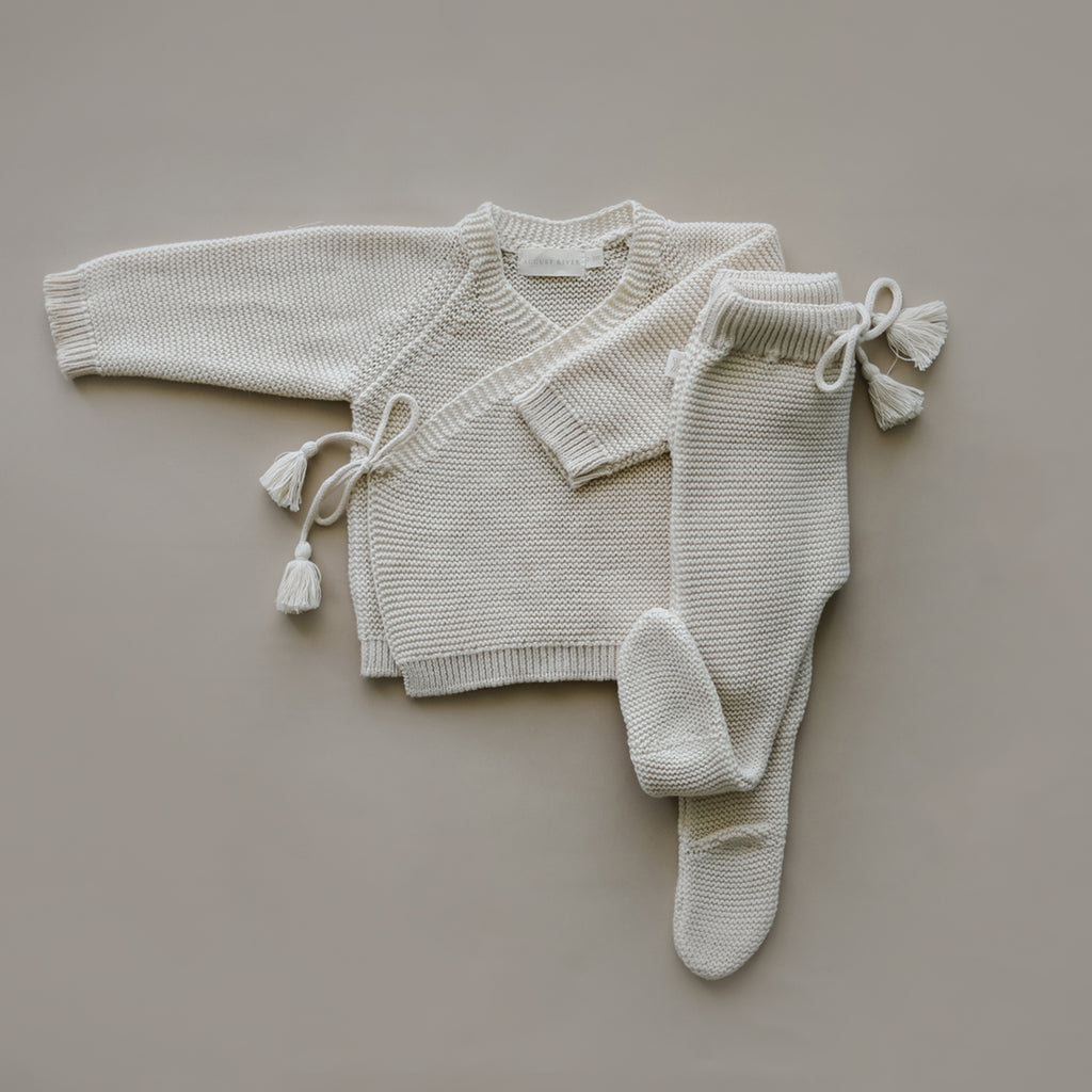 Knit Wrap Top | Natural