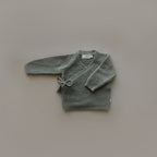 Knit Wrap Top | Olive