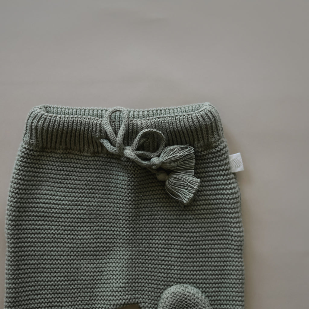 Knit Footed Pant | Olive