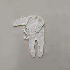 Knit Footed Jumpsuit | Natural