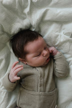 Terry Front flap Onesie | Ivory