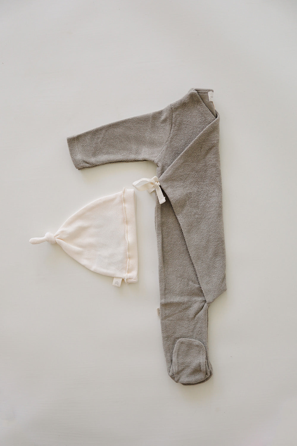 Terry Footed Kimono  | Taupe