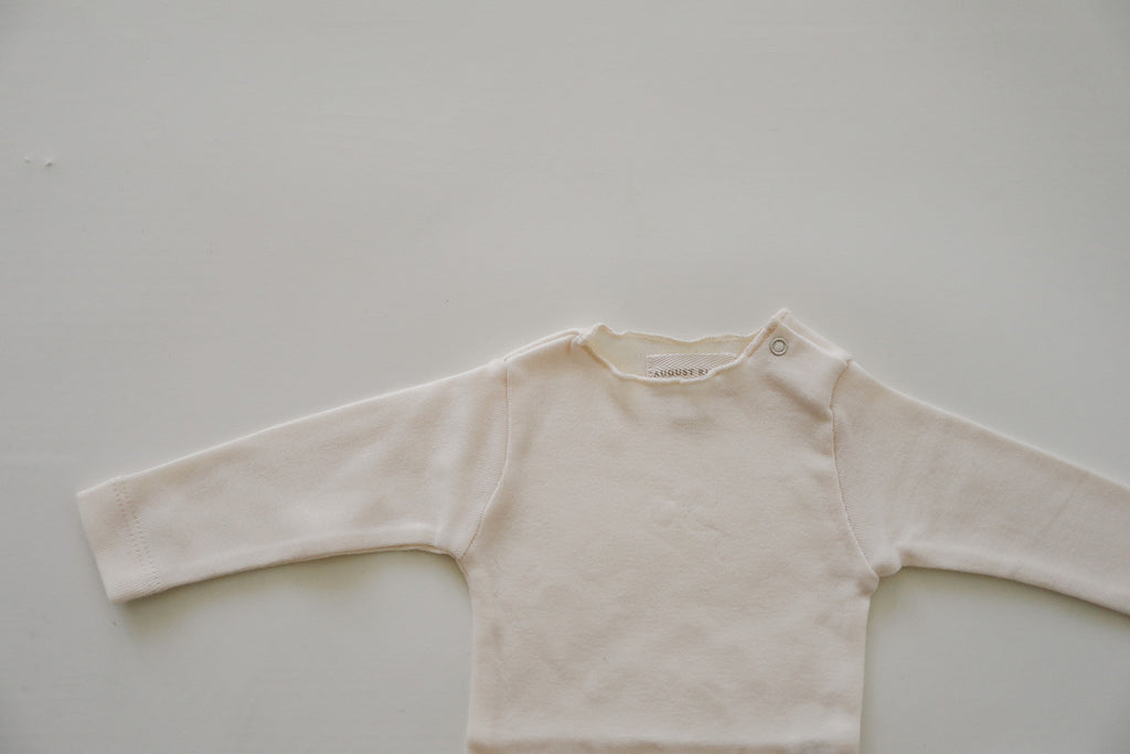 Raw Edge Onesie | Natural