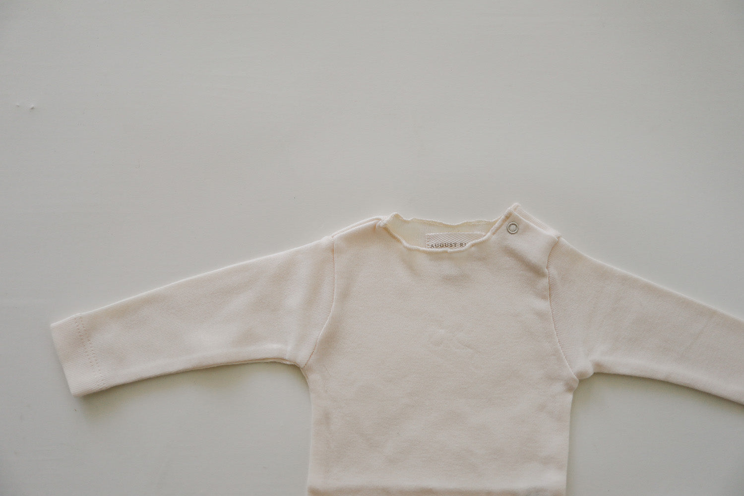 Raw Edge Onesie | Natural