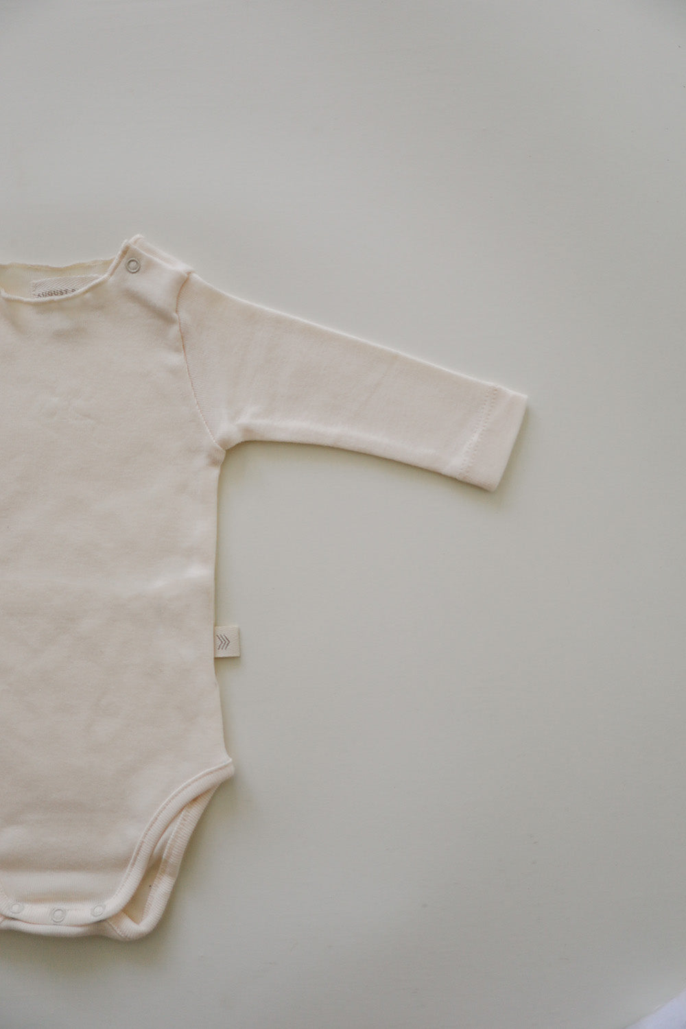 Raw Edge Onesie | Natural
