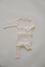 Raw Edge Onesie | Natural