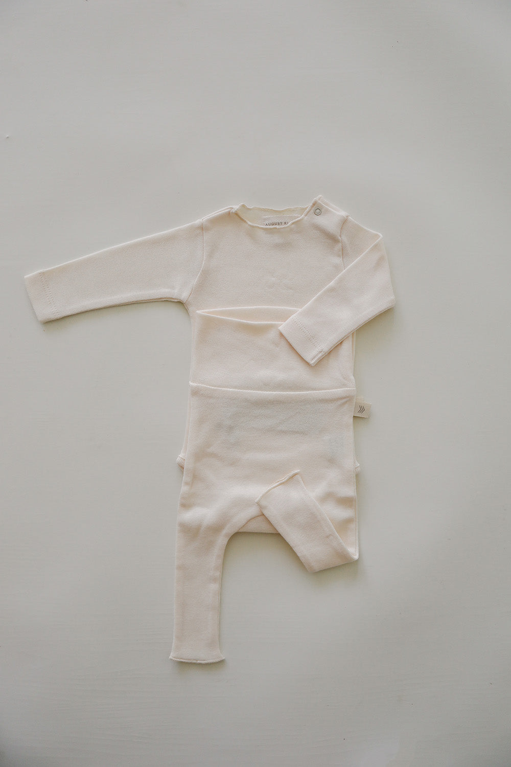 Raw Edge Onesie | Natural