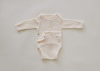 Terry Front flap Onesie | Ivory