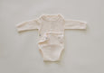 Terry Front flap Onesie | Ivory