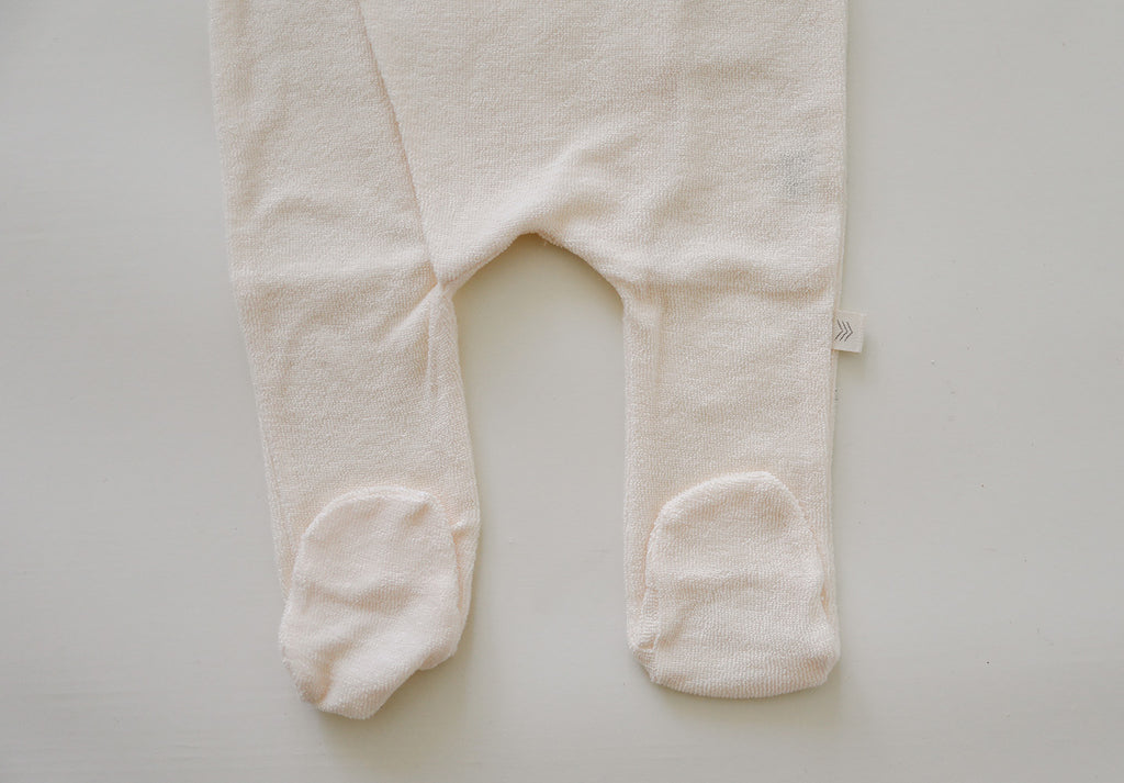 Terry Footed Kimono  | Ivory