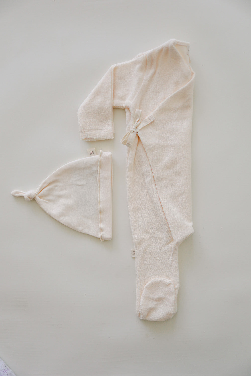 Terry Footed Kimono  | Ivory
