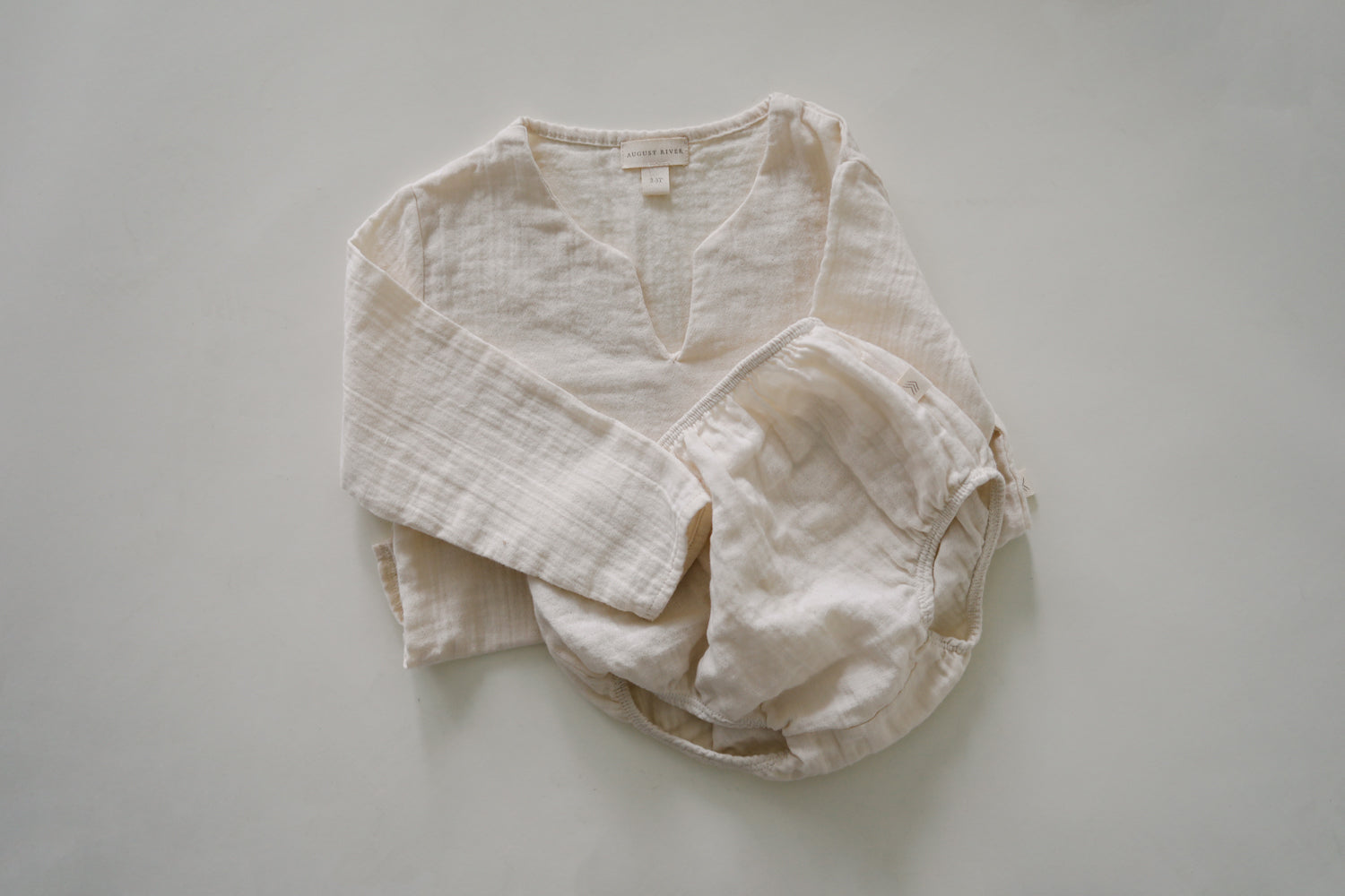 Organic Cotton Gauze Bloomer | Natural