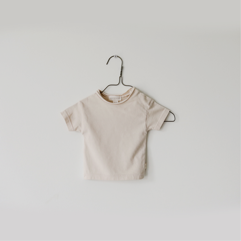 The Raw Edged Tee | Natural