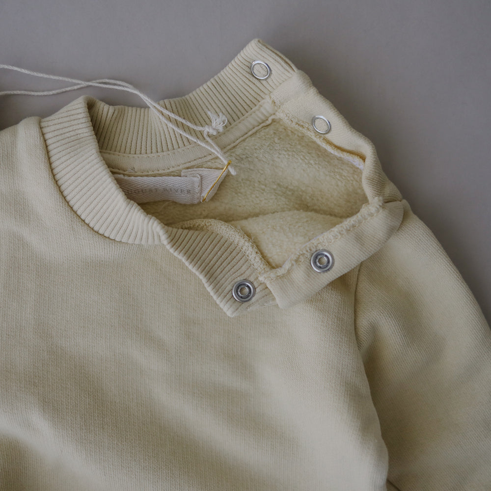 Sweatshirt Romper | Buttercream