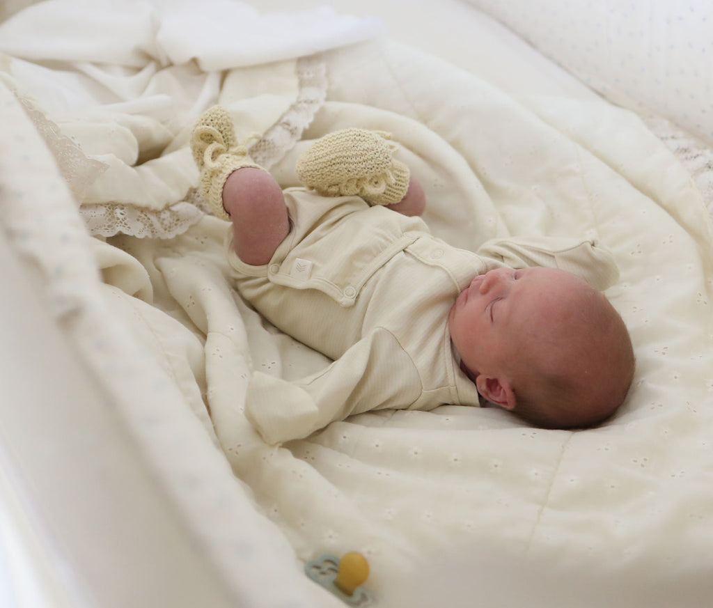 Cotton Front flap Onesie | Stripe